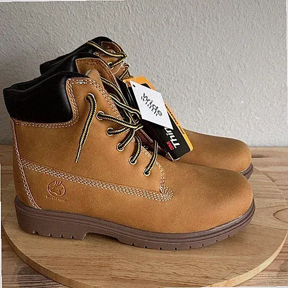 Deer Stags Little & Big Kid Boys Mak2 Block Heel Hiking Boots Wide Width 4.5wide
